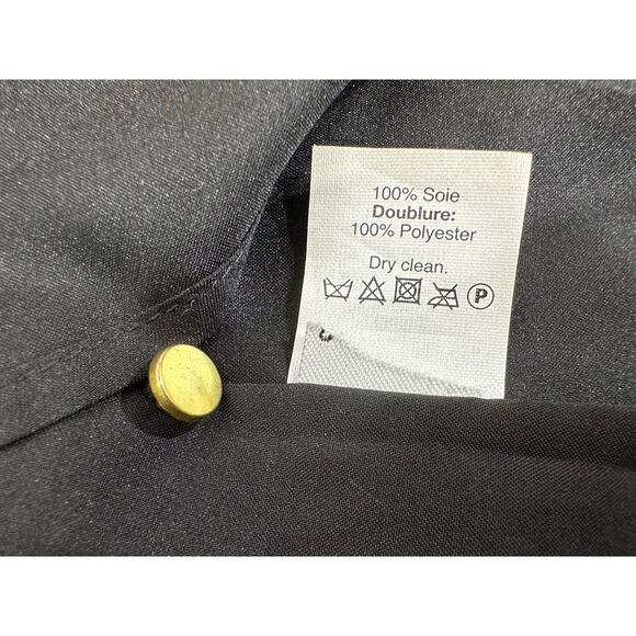 Madewell Shift Dress Size Small 100% Silk Star Print Button Back V-Neck Lined - Picture 6 of 8